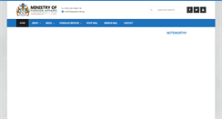 Desktop Screenshot of minfor.gov.gy